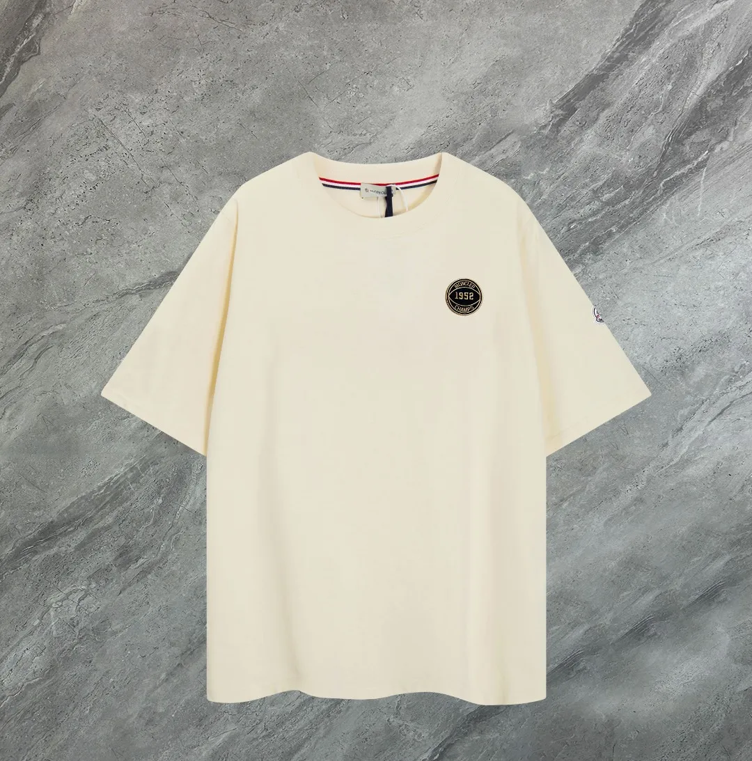 《Moncler~ 》2025New Arrival Quality T , Versatile Quality ！ ‼ 32 250G ‼ ， ， ， ， T 🤪 Sizes：S-M-L-XL-2XL ：Black，White， Same Style